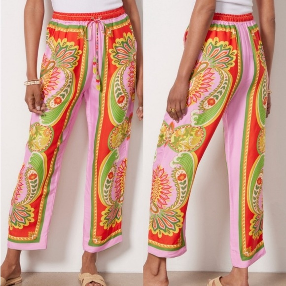 FARM Rio Pants - Farm Rio NWOT Beach Toucans Scarf Pants Medium